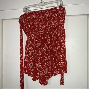 SHEIN tie strap romper